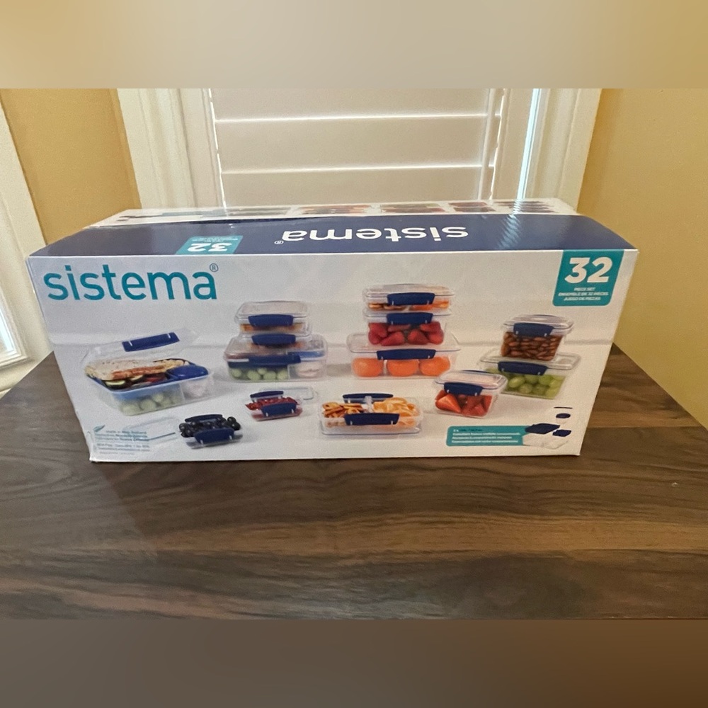 Sistema 32-Piece Food Storage Container Set